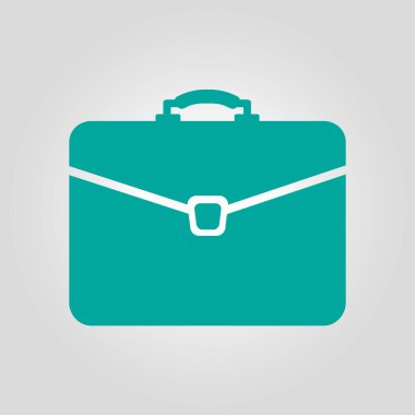 Evrak çantası ikonu, vektör illüstrasyonu. düz tasarım biçimi. 