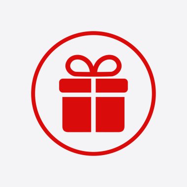 Hediye kutusu renk vektör simgesi