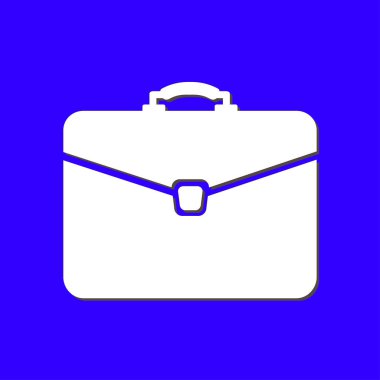 Evrak çantası ikonu, vektör illüstrasyonu. düz tasarım biçimi. 