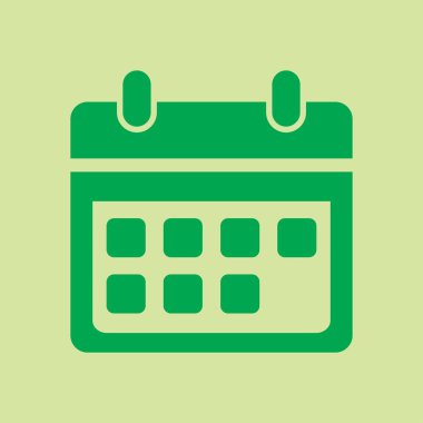 Vektör takvim simgesini. Önemli tarihler işareti. Düz tasarım stili.