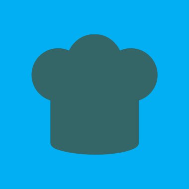 Chef şapka işareti simgesi. Şapka pişirme sembolü.