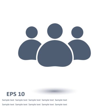 Takım iş simgesi. Ofis çalışanları ve iş takım.