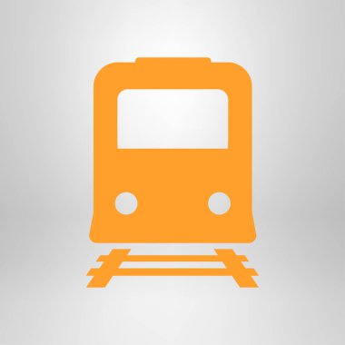 Tren simgesi. Metro sembolü. Tren istasyonu işareti.