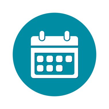 Vektör takvim simgesini. Önemli tarihler işareti. Düz tasarım stili.