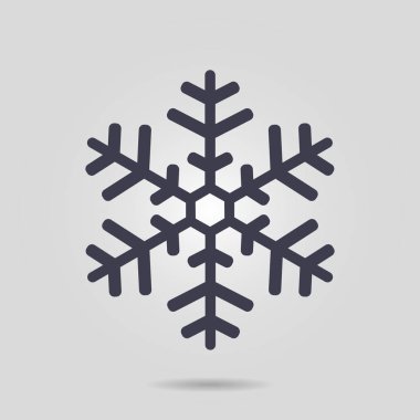 Kar tanesi simgesi. Yılbaşı Dekorasyonu. Tüm Noel ve yeni yıl kutlamak için.