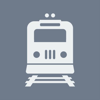 Tren simgesi. Metro sembolü. Tren istasyonu işareti.