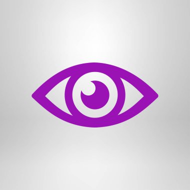 Göz simgesini. Düz tasarım stili.