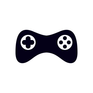 Gamepad simgesi. Vektör. Düz tasarım stili. Joypad sembolü.