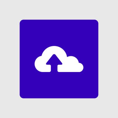 bulut kutsal kişilerin resmi, vektör çizim gelen basit yükleme