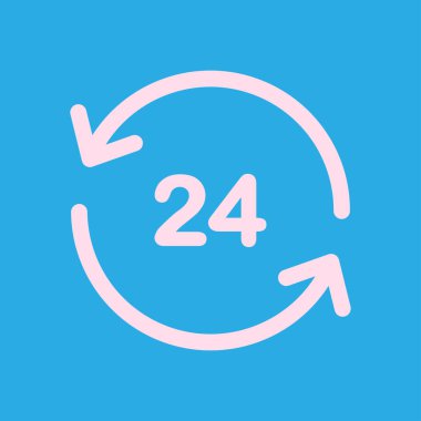 Saat saat etrafında bir gün simgesini açın. Rozet-saat çalışma süresi.