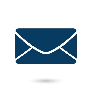 Düz simgesi mektup. Posta simgesi. Vektör simgesi. 