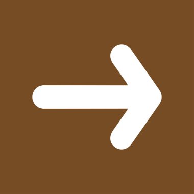 Ok simgesi. Kara navigasyonu için işaretçi yönünü.