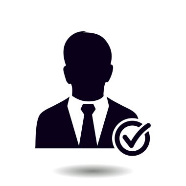 Kullanıcı işareti simgesi ekleyin. Arkadaş simgesi eklemek. Düz tasarım stili.