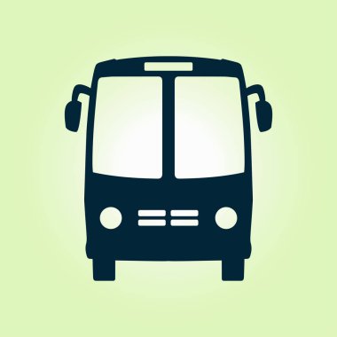 Otobüs simgesi. Lokomotif sembolü. Uluslararası Turizm trafik. Rahat Araçlar.