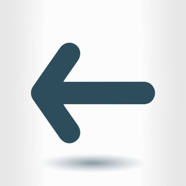 Ok simgesi. Kara navigasyonu için işaretçi yönünü.