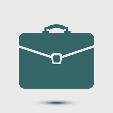 Evrak çantası ikonu, vektör illüstrasyonu. düz tasarım biçimi. 