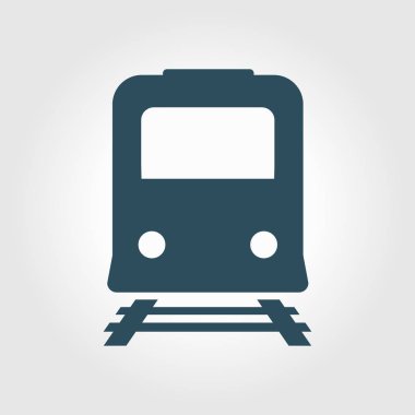 Tren simgesi. Metro sembolü. Tren istasyonu işareti.