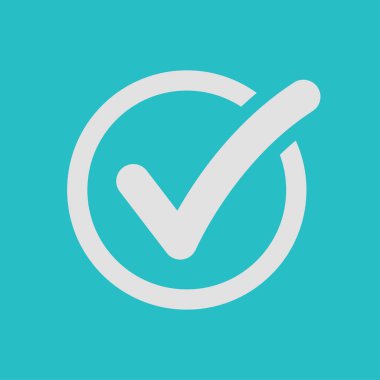 Basit işaretleme simgesi, vektör illüstrasyonu