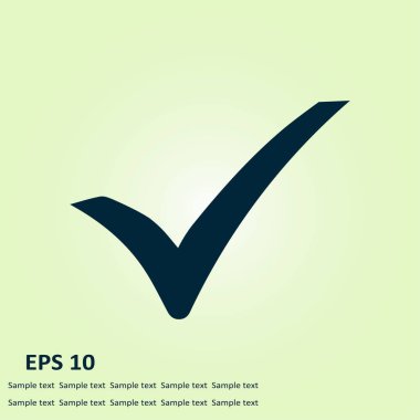 Basit işaretleme simgesi, vektör illüstrasyonu