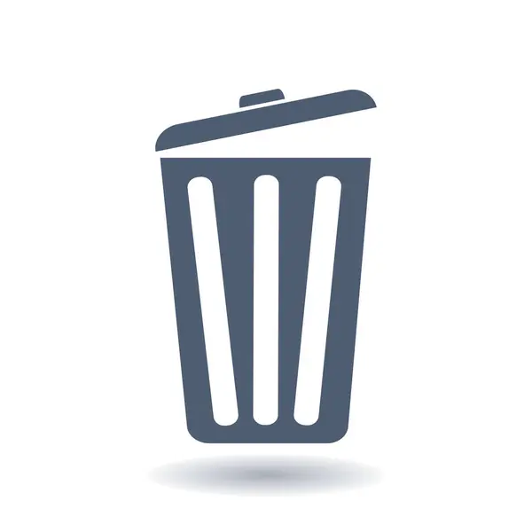 Trash Can Icon Delete Move Trash Clear Disk Space Vector — Stock Vector