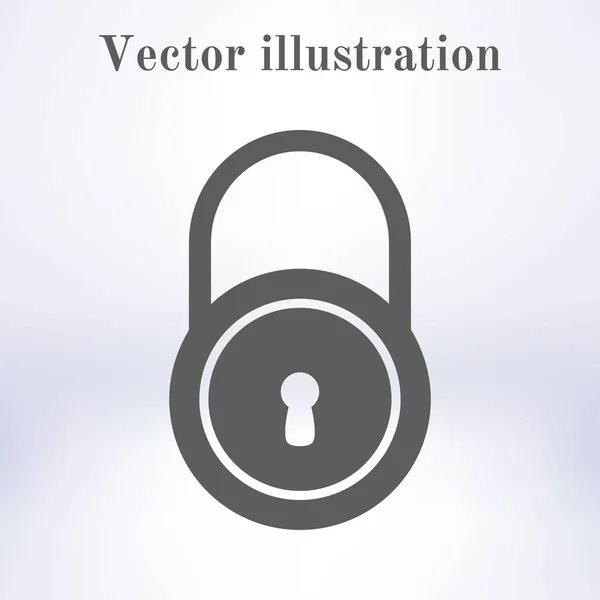 Icône Verrouillage Style Design Plat Accès Utilisateur — Image vectorielle