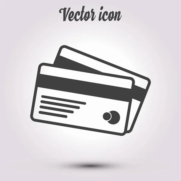 Icône Des Cartes Crédit Vectorielles Style Design Plat — Image vectorielle