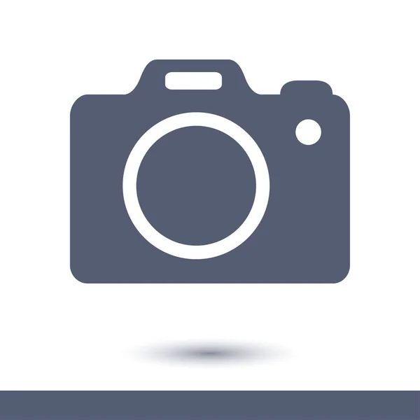 Photo Camera Symbol Dslr Camera Sign Icon Digital Camera Flat — Stock Vector