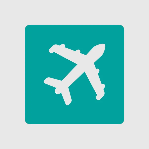 Піктограма Літака Символ Подорожі Літак Нижнього Знаку — стоковий вектор