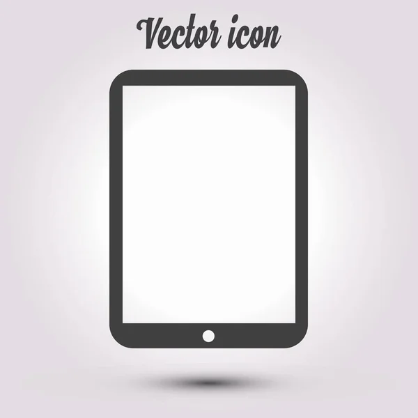 Moderní Digitální Tablet Ikona Plochý Design Ikony — Stockový vektor