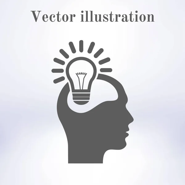 Креативные Идеи Концепция Лампочки Значок Идеи — стоковый вектор