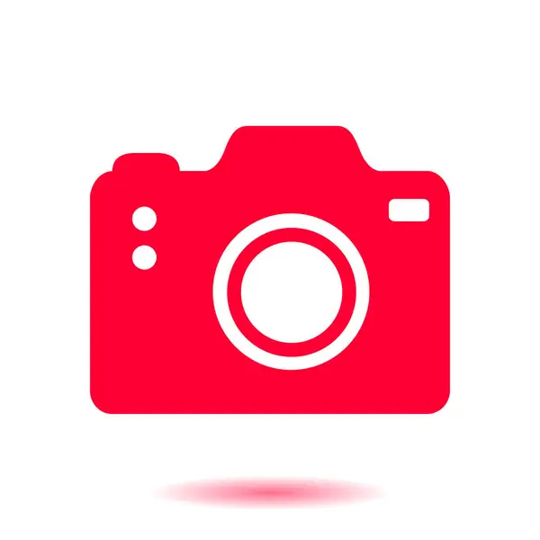 Símbolo Cámara Icono Signo Cámara Dslr Cámara Digital Estilo Diseño — Vector de stock