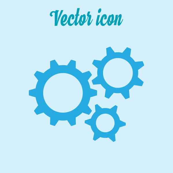 Iconos Engranajes Sobre Fondo Color — Vector de stock