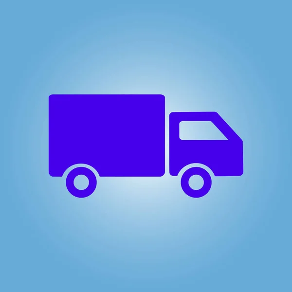 Delivery Truck Sign Icon Cargo Van Symbol Shipments Free Delivery — Stock Vector