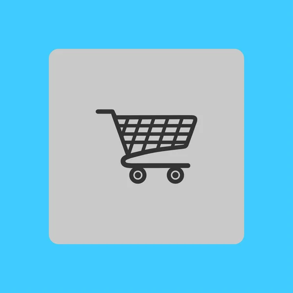 Icono Plano Carta Compras Añadir Producto Carrito — Archivo Imágenes Vectoriales