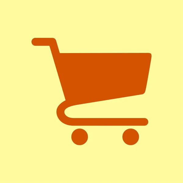 Icono Plano Carta Compras Añadir Producto Carrito — Archivo Imágenes Vectoriales