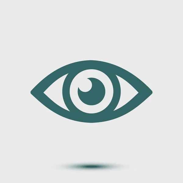 Icône Système Suivi Surveillance Style Design Plat — Image vectorielle