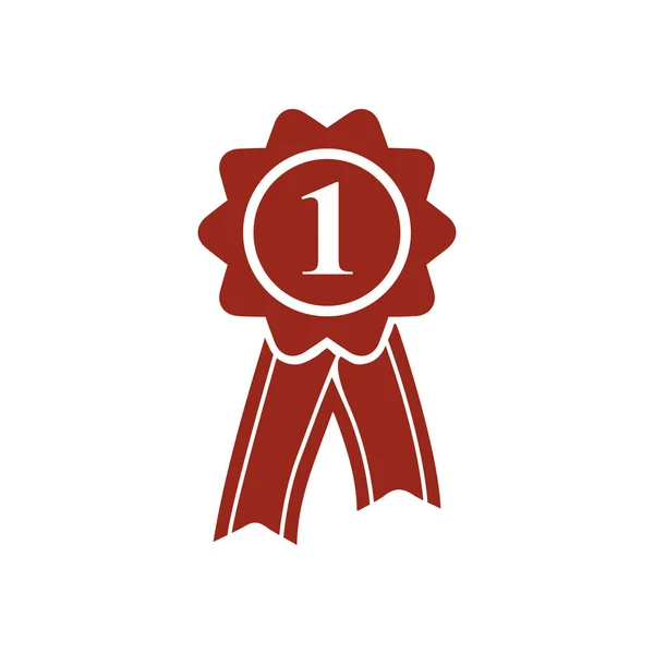 Значок Стрічками Нагорода Розетка Стрічкою — стоковий вектор