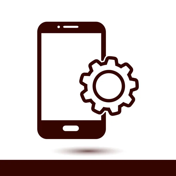 Smartphone Dienste Symbol Unterstützung Für Mobile Nutzer — Stockvektor