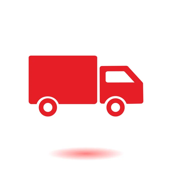 Delivery Truck Sign Icon Cargo Van Symbol Shipments Free Delivery — Stock Vector