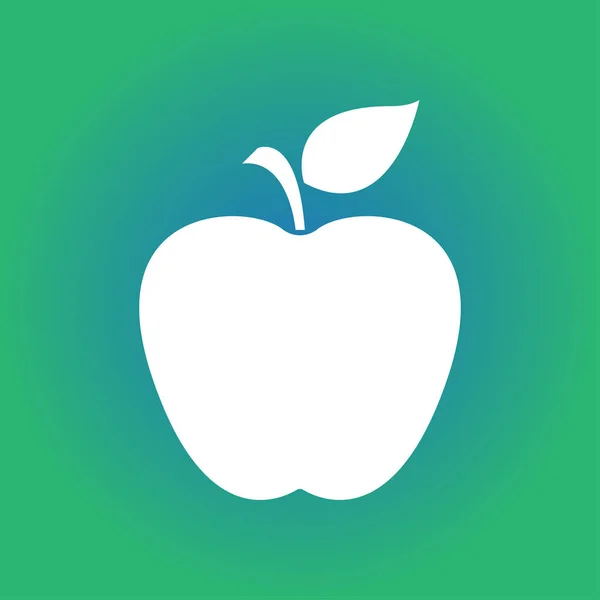 Icône Apple Concept Alimentation Saine Symbole Naturopathie — Image vectorielle