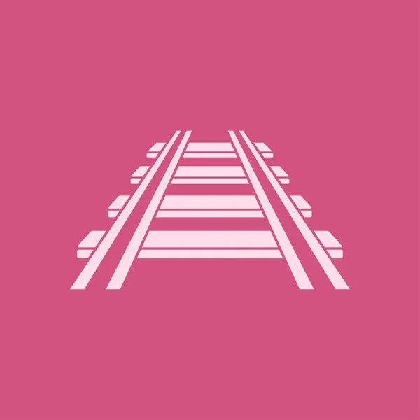 Železniční Ikona Školit Znamení Sledování Cesty Symbol — Stockový vektor