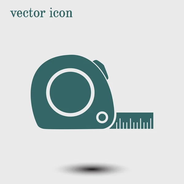 Icono Cinta Métrica Símbolo Construcción Ruleta Dimensiones Medidas Crear Una — Vector de stock