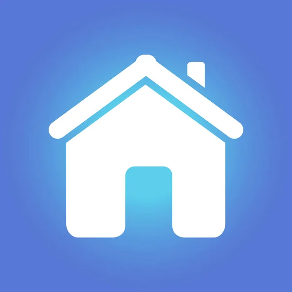 Vector Home Icono Estilo Diseño Plano — Vector de stock