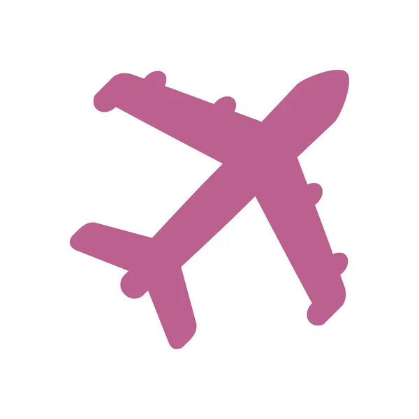 飛行機アイコン 旅行の記号です 下部記号から飛行機 — ストックベクタ