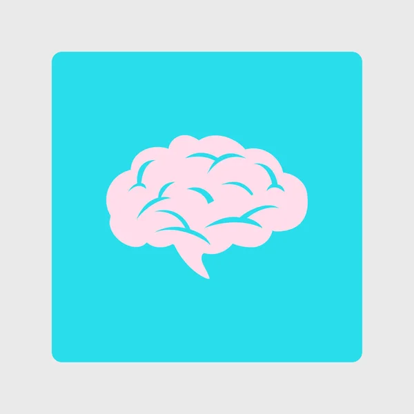 Beyin Simgesi Nsan Akıllı Akıllı Zihin Nöroloji Sembolü — Stok Vektör
