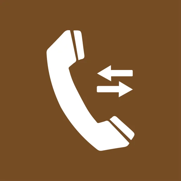 Telefon Ikonra Lapos Kivitel Stílus Visszajelzés Szimbólum — Stock Vector