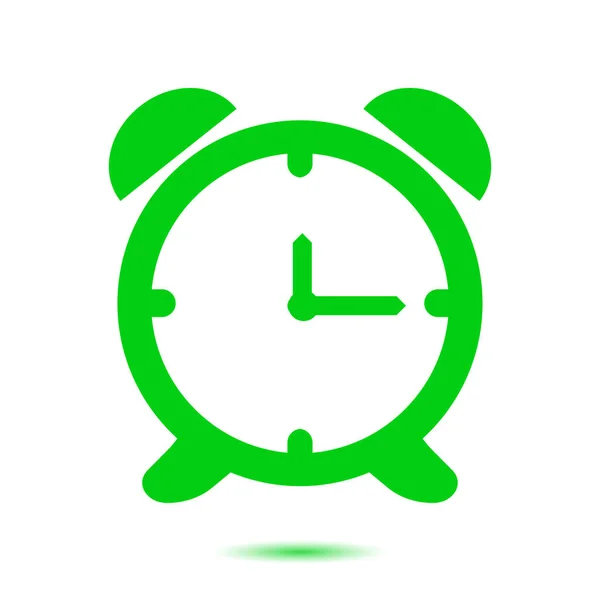 Horario Atención Día Cara Reloj Estilo Diseño Plano — Vector de stock