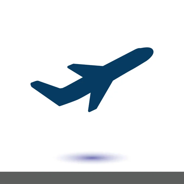 Flyg Flygbiljetter Air Flyga Resor Takeoff Siluett Element Planet Symbol — Stock vektor