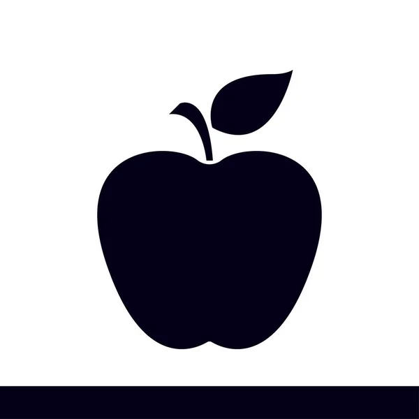 Значок Apple Концепція Здорової Їжі Символ Натуропатії — стоковий вектор