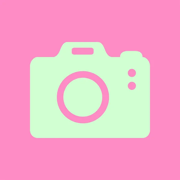 Símbolo Cámara Icono Signo Cámara Dslr Cámara Digital Estilo Diseño — Archivo Imágenes Vectoriales